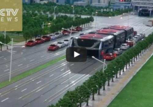 Elevated Buses That Ride Right Over Traffic Might Be The Future Of Mass Transit