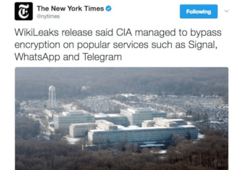 The CIA Didn’t Break Signal or WhatsApp, Despite What You’ve Heard