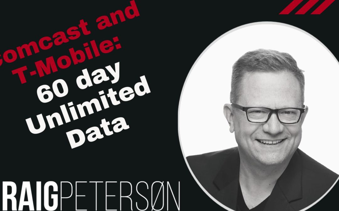 For 60 days everyone gets unlimited data upgrade from Comcast and T-Mobile