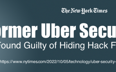Former Uber Chief Found Guilty of Hiding Hack From Authorities