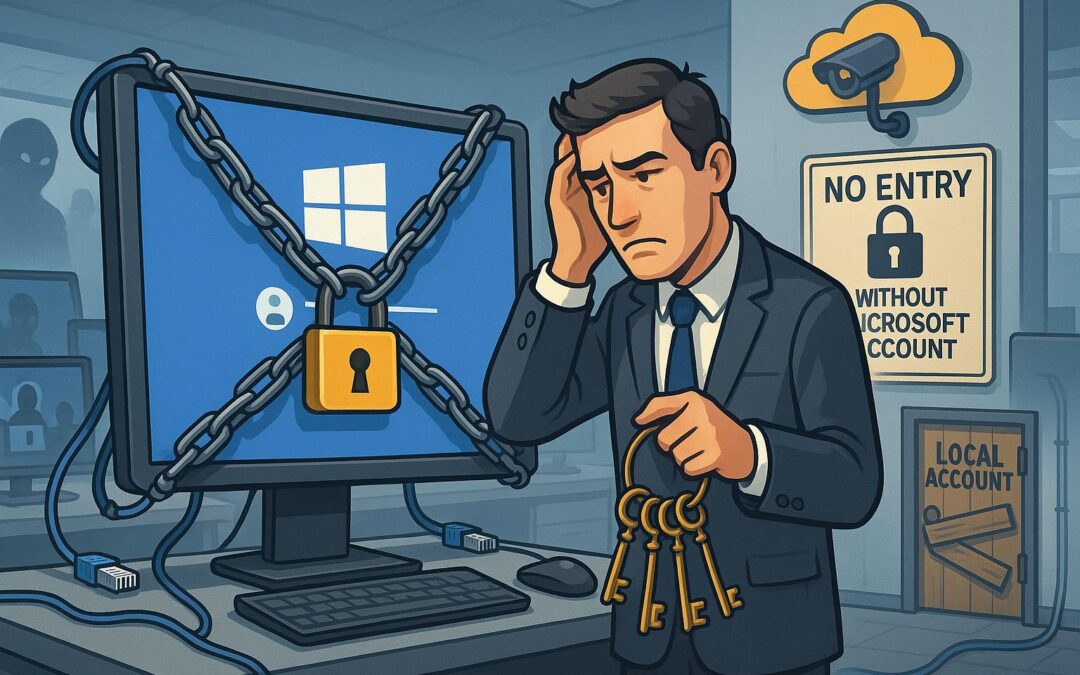 Microsoft’s Account Lockdown: Why Your Windows 11 Computer Just Became a Permanent House Guest 🏠